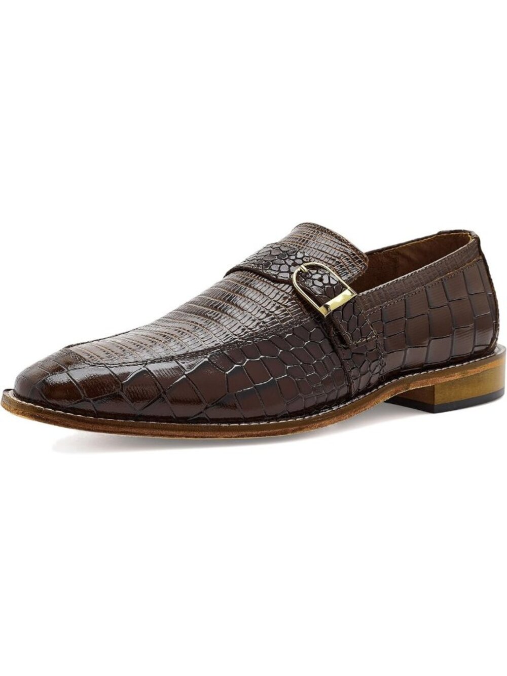 Stylish Men's Slip-On Loafers with Side Buckle - Comfortable & Versatile